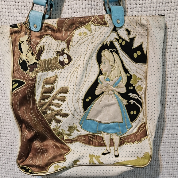 Alice in Wonderland Themed Tote Bag Canvas Disney - Picture 2 of 16